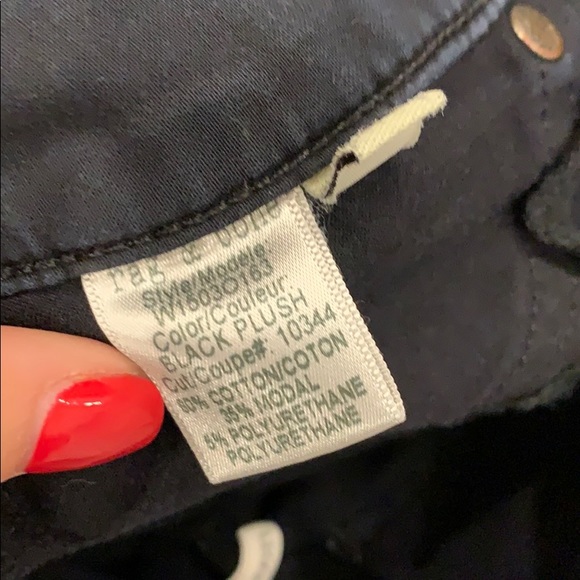 Rag & Bone Legging in Black Plush - Picture 6 of 6